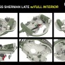 RFM 5135 Танк M4A3 76W VVSS Sherman поздний с полным интерьером, стандартная версия 1/35