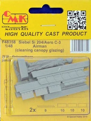 CMK F48358 Si 204/Aero C-3 Airman cleaning can.glazing 1/48