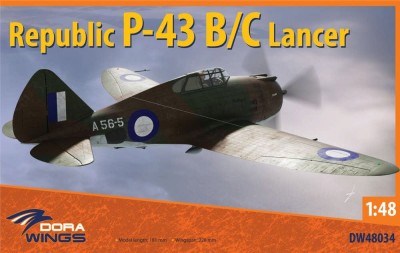 Dora Wings 48034 Republic P-43B/C Lancer Reconnaissance 1/48