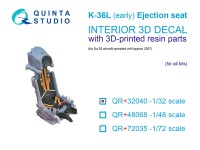 Quinta Studio QR+32040 Катапультное кресло К-36Л (раннее) (для Су-25 до 2007г) (Для всех моделей) 1/32