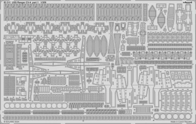 Eduard 53311 USS Ranger CV-4 part 1 (TRUMP) 1/350