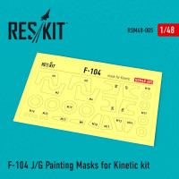 Reskit RSM48-0005 F-104 J/G Painting Masks (KIN) 1/48