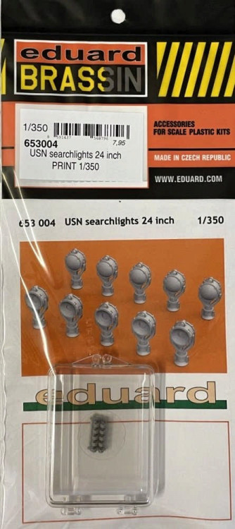 Eduard 653004 BRASSIN USN searchlights 24 inch PRINT 1/350
