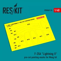 Reskit M48024 F-35A 'Lightning II' painting masks (MENG) 1/48
