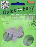 CMK Q72295 P-40 wheels - diamond tread (SP.HOBBY) 1/72