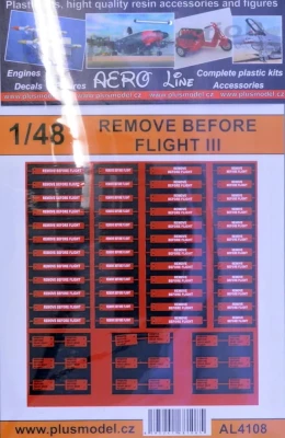 Plusmodel AL4108 Remove Before Flight III. 1/48