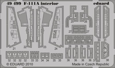 Eduard 49499 F-111A interior S.A. Hobby Boss
