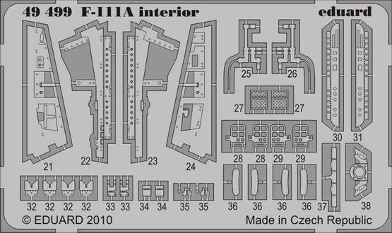 Eduard 49499 F-111A interior S.A. Hobby Boss