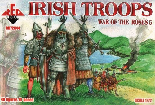 Red Box 72044 War of the Roses Irish Troops 1/72