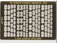 White Ensign Models PE 7102 CAGE AERIAL SPACERS (for WW1-era shipboard wireless aerials) 1/700 - 1/200