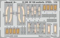 Eduard 33260 1/32 Bf 108 seatbelts STEEL (EDU)