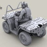 LiveResin LRM35021 US Special Forces modern ATV rider with Mk18 carbine, seating 1/35