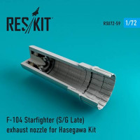 Reskit RSU72-0059 F-104 Starfighter (S/G Late) exh.nozzle (HAS) 1/72