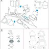 Metallic Details MDM4818 Sukhoi Su-35S Masks (designed to be used with Great Wall Hobby kits) 1/48