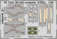 Eduard FE1220 Mi-24D seatbelts STEEL (EDU/ZVE) 1/48
