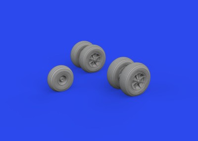 Eduard 648930 Brassin Sea King wheels (Airf) 1/48