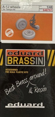 Eduard 648761 BRASSIN A-1J wheels (TAM) 1/48