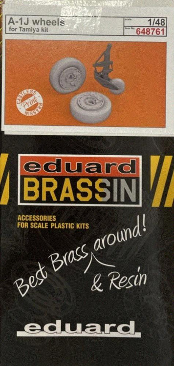 Eduard 648761 BRASSIN A-1J wheels (TAM) 1/48
