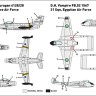 Miniwing Plastic MINI355 Ouragan vs. de Havilland Vampire / Dogfight set 1Q/2022 2 plastic kits, 2 decals versions, BOXED 1/144