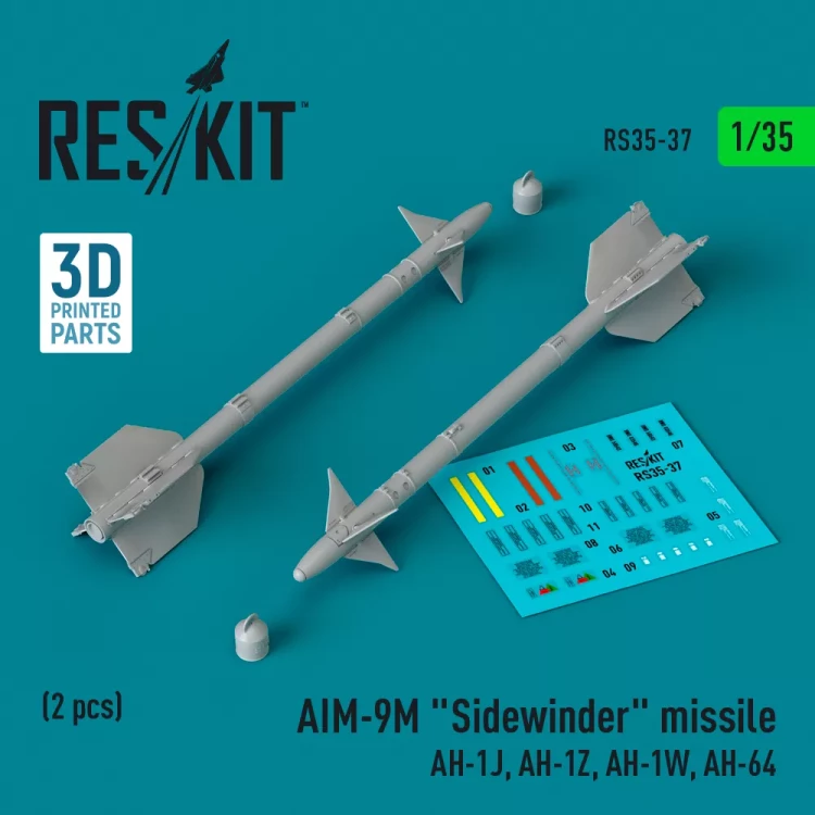 Reskit 35037 AIM-9M 'Sidewinder' missile (2 pcs.) 1/35