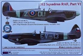 AML AMLC72024 Декали 312 Squadron RAF Part VI. 1/72