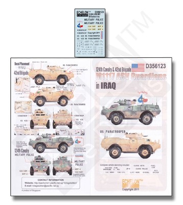 Echelon FD D356123 124th CAV &amp; 42nd BDE M1117 ASVs in Iraq 1/35