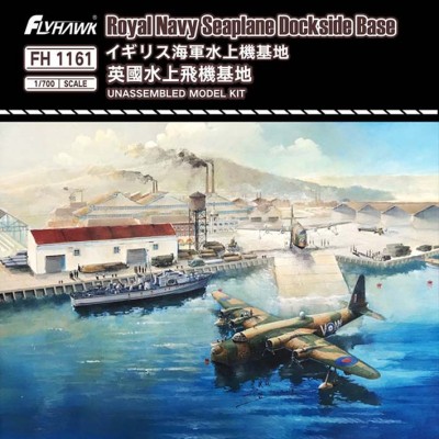 Flyhawk FH1161 Royal Navy Seaplane Dockside Base 1/700