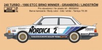 Reji Model JM279 Volvo 240 Turbo 1986 ETCC Brno Winner 1/24