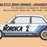 Reji Model JM279 Volvo 240 Turbo 1986 ETCC Brno Winner 1/24