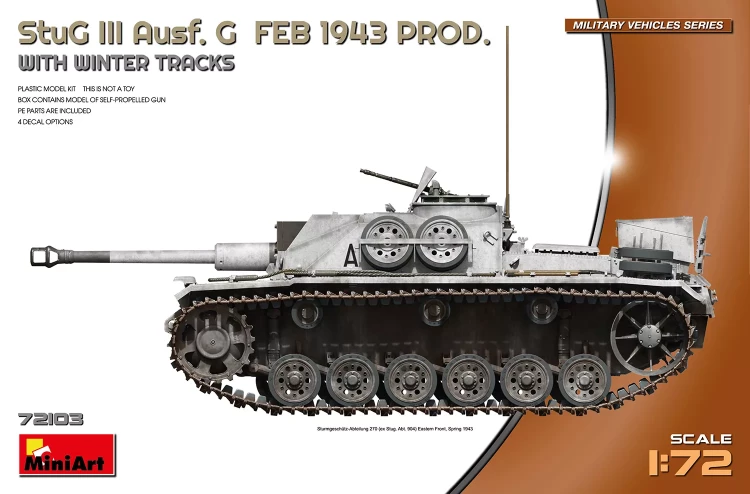Miniart 72103 StuG III Ausf. G, Feb. 1943 w/ winter tracks 1/72