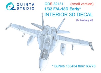 Quinta studio QDS-32131 F/A-18D Early (Academy) (малая версия) 1/32
