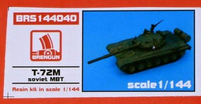 Brengun BRS144040 T-72M Soviet MBT (resin kit) 1/144