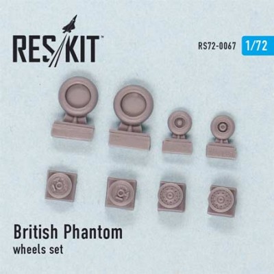 Reskit RS72-0067 British Phantom wheels set (FUJI,AIRF) 1/72