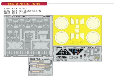 Eduard BIG33121 1/32 PZL P.11c (IBG)