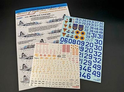 Foxbot Decals FBOT32025T Digital Rooks: Su-25 AND StencilsTrumpeter kit 1/32