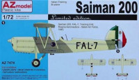 AZ Model 74074 Saiman 200 (2x Italy, 2x USAAF) 1/72