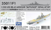 Pontos model 35011F1 USS BB-63 Missouri BATTLESHIP Detail up set 1/350
