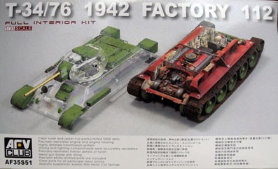 AFV Club AF35S51 T-34/76 1942 Factory 112 with transparent turret(LIMITED) 1/35