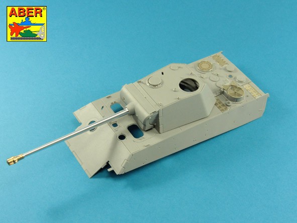 Aber 35L300 7,5cm barrel with muzzle brake for Pz.Kpfw.Ausf.G Ausf.G Panther (designed to be used with Takom kits) 1/35