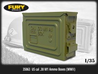 Fury Models 35263 US cal.30 M1 Ammo Boxes WWII (6 шт) 1/35