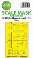 Art Scale 200-M32128 Messerschmitt Bf-109K-4 wheels and canopy frame paint masks (inside & outside) 1/32