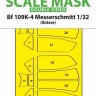 Art Scale 200-M32128 Messerschmitt Bf-109K-4 wheels and canopy frame paint masks (inside & outside) 1/32