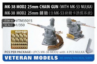 Veteran models VTM35015 MK-38 MOD2 25mm CHAIN GUN(WITH MK-53 NULKA DECOY SYSTEM) 1/350