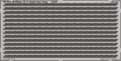 Eduard 99020 Railings 45' 3 chain bars long 1/350