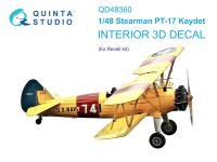 Quinta Studio QD48360 Stearman Pt-17 Kaydet (Revell) 3D Декаль интерьера кабины 1/48
