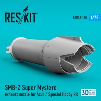 Reskit RSU72-0190 SMB-2 Super Mystere exh. nozzle (AZUR/SPH) 1/72
