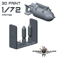 77 Propeller 77PRP768 US 500 lb bomb for A-36 and P-51B/C (2 pcs.) 1/72