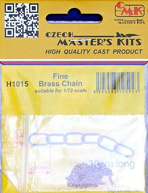CMK H1015 Fine Brass Chain for scale (30cm long)