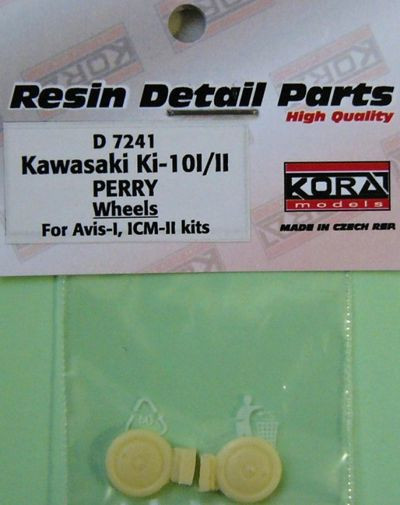 Kora Model D7241 Wheels for Ki-10 I/II PERRY 1/72