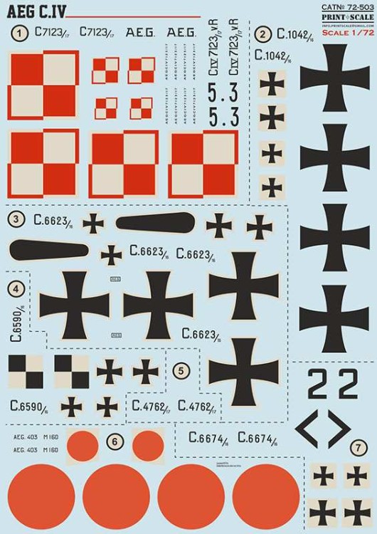 Print Scale 72503 AEG C. IV 1/72